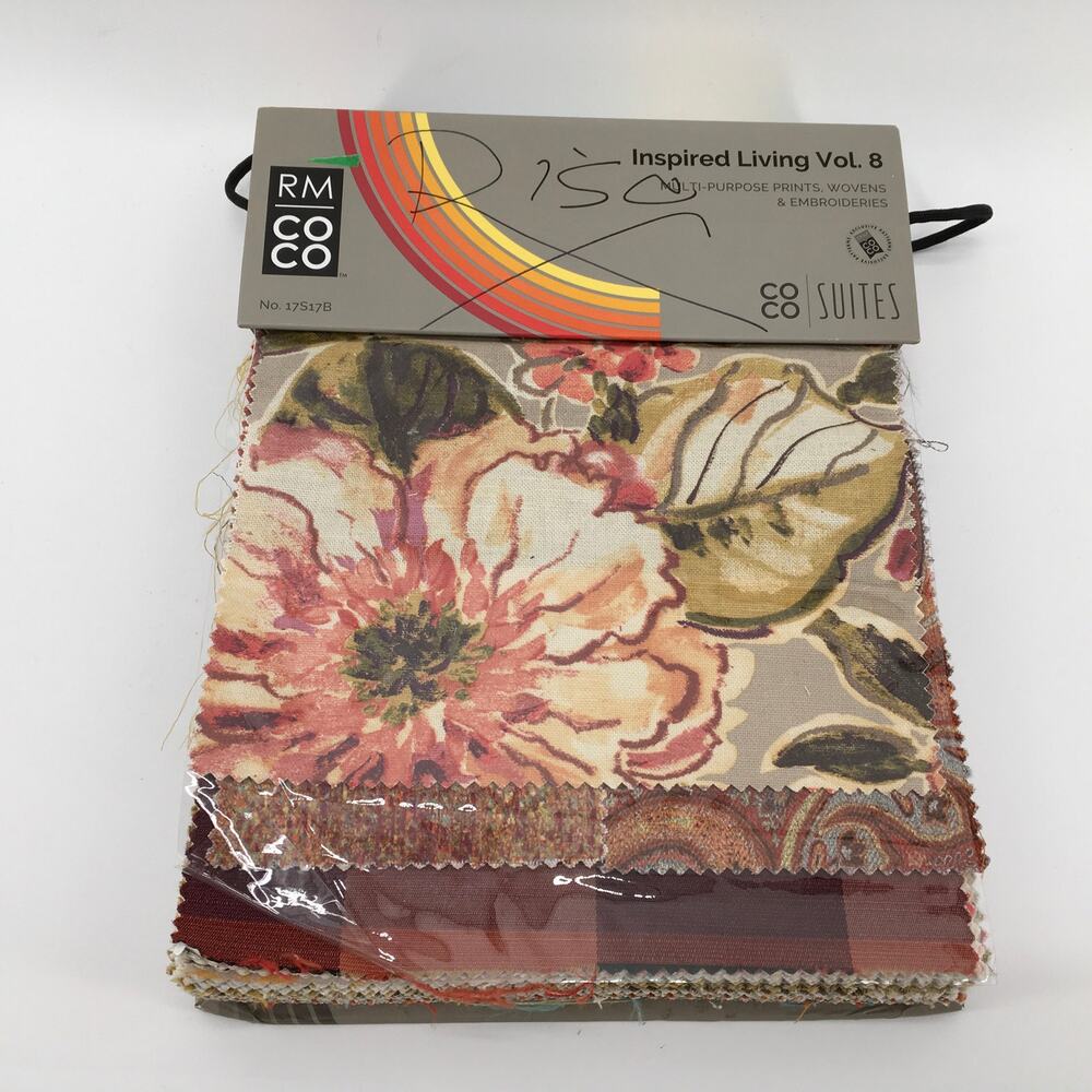 RM COCO Inspired Living Vol 8 Fabric Swatch Book Floral Cottagecore Boho Red
